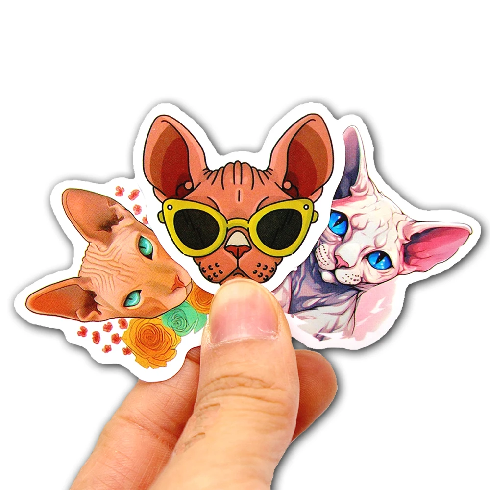 10/50/100p Kawaii Aesthetic Sphinx Cute Cat Stickers Stationary Supplies Office Diary Decoration School Vintage Korean Paper