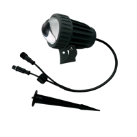10W RGB/RGBW DC12V WS2811-RGB/UCS2904-RGBW(3000K) LED Pixel Spotlight Addressable 5 degree Beam Light IP67 3Pin in and out