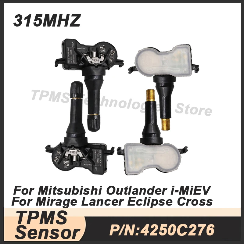 

1/4PCS Tire Pressure Monitoring System TPMS Sensor For Mitsubishi Outlander Lancer Mirage Eclipse Cross i-MiEV 4250C276 315MHz