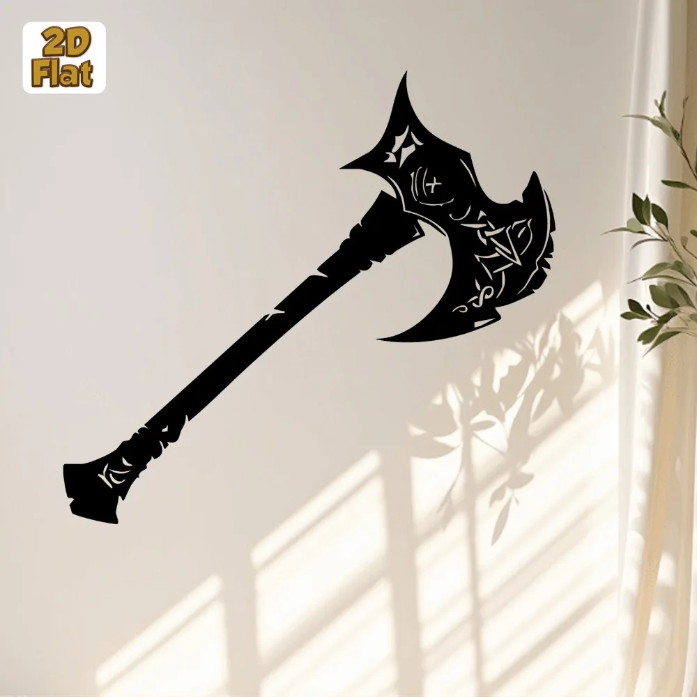 CIFBUY Metal Wall Art Warrior Axe Arrow Sculpture Indoor Outdoor Weather Resistant Hanging Decor Display