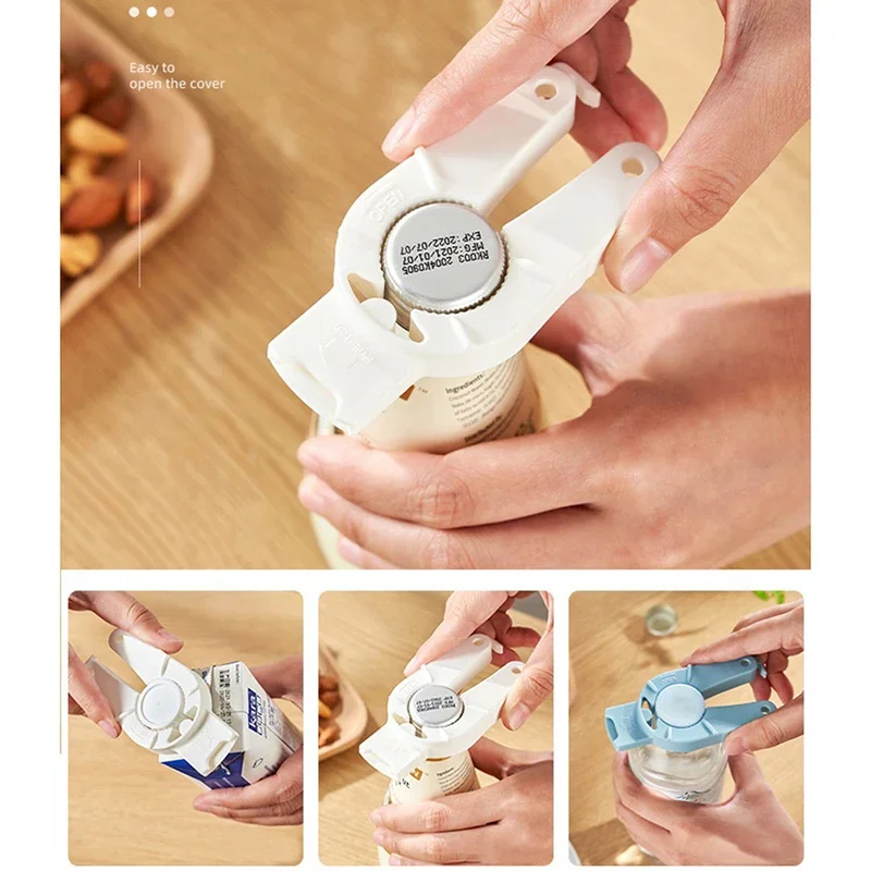 Multi-Purpose Cap Opener Handheld Water Bottle Twist-Off Opener Women Weak Hand Portable Lid Remover Kitchen Opening Tool Assist