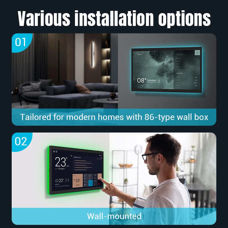 SMT1569 Standard-POE-Tablet für Heim-/Hotelautomatisierung, 15,6-Zoll-Android 14-Touchscreen-Tablet für Smart Control Display