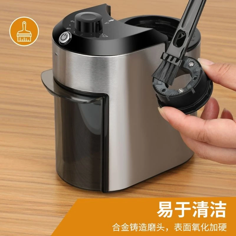 مطحنة حبوب مطحنة إيطالية كهربائية قابلة للتعديل 28 سرعة، حبوب قهوة صغيرة محمولة مطحونة طازجة