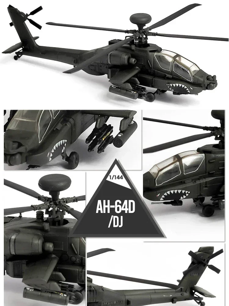 1/144 Academy Model 12625 Amerikaanse AH-64D gunship assembly vliegtuigen schaalmodelset