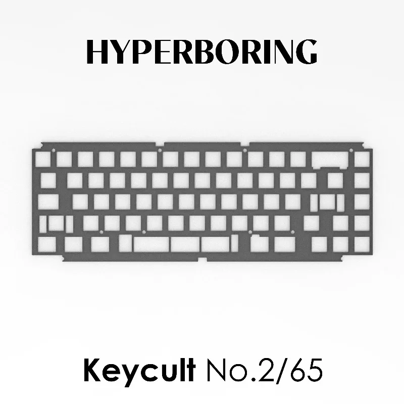 Keycult No.2/65 Keyboard Positioning Plate Custom PP PC Aluminum Carbon PCB Stab Board for Mechanical Keyboard Accessories Gifts