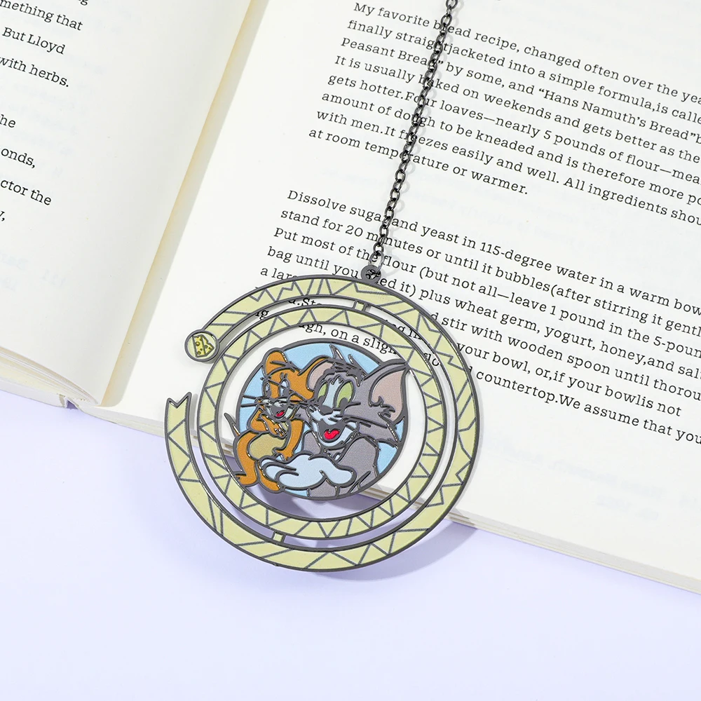 Tom und Jerry Metall-Lesezeichen, Anime-Fans, Buchseitenmarker, Weihnachtsgeschenk für beste Schwester, Thanksgiving-Geschenk