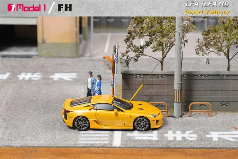 Focal Horizon FH x Model One 1:64 LFA Pearl Yellow Limited999 Diecast Model Car