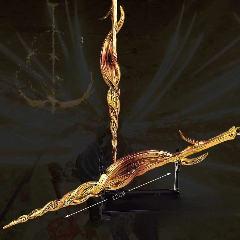 22 سنتيمتر/8.66in Eldenn الألعاب الطرفية سلاح نموذج Greatsword of Damnation المعادن الحرف اليدوية لصبي هدية عيد ميلاد أنيمي السيف