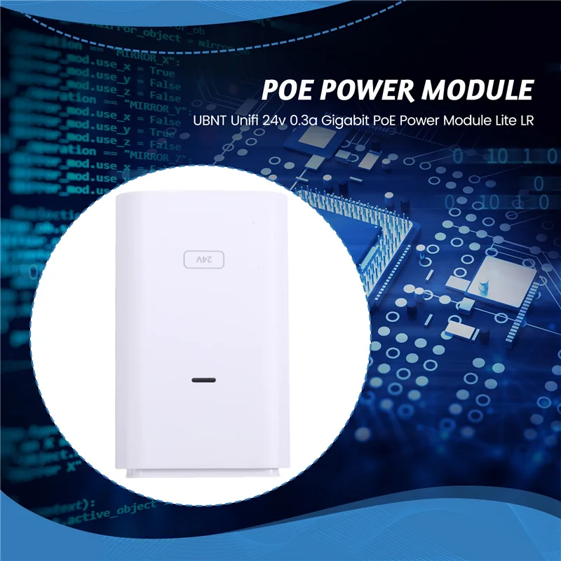 Y43A-New UBNT Unifi 24V 0.3A Gigabit Poe Power Module Lite LR #4