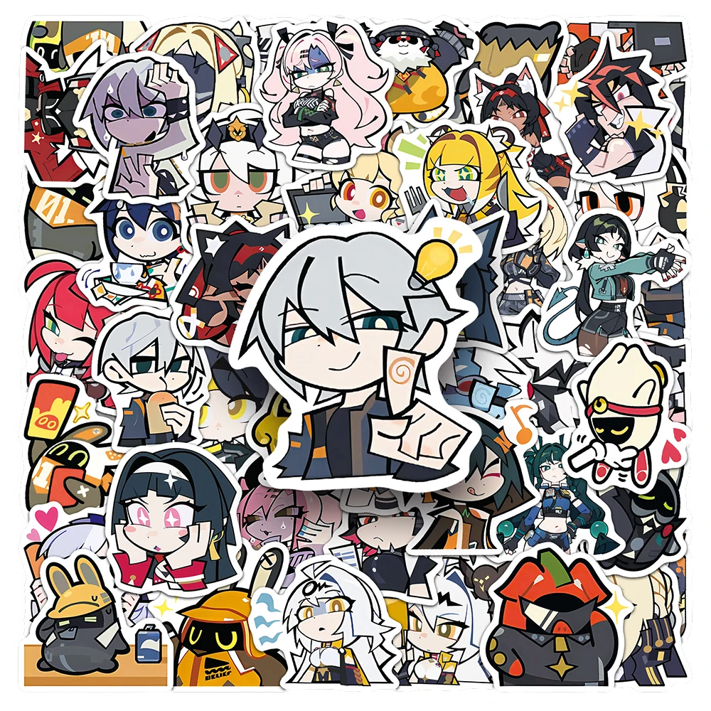10/30/50pcs Cute Cartoon Zenless Zone Zero Stickers Funny MEME Decals Decoration DIY Stationery Guitar Phone Kawaii Sticker Pack