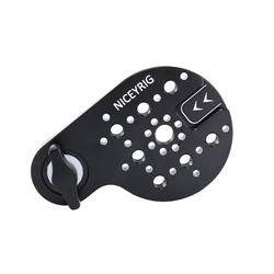 Niceyrig 30T, M8 Thread Tripod Mount Side Plate with Rosette Mount