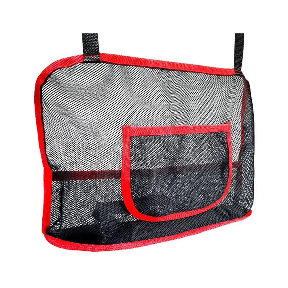 Large Capacity Car Seat Net Pocket Between Seats Interior Accessory Storage Bag Universal Handbag Purse Holder Mesh Back Pouch