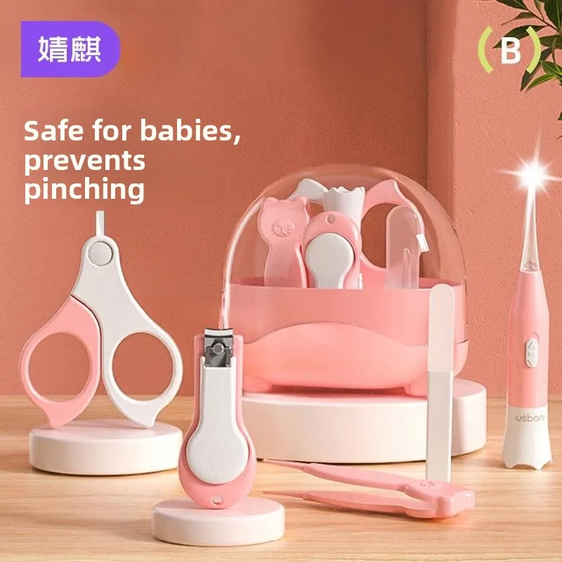 ベビー爪切りセット安全な抗ピンチ指先トリマー子供幼児爪はさみプロフェッショナル新生児ベビーケアツール
