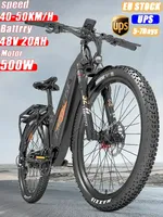 Electric Bike LANKELEISI MX600 High Speed Mountain ebike Bafang 500W Powerful Motor Ebike 48V 20Ah  Thin Tire Electric Bicycle