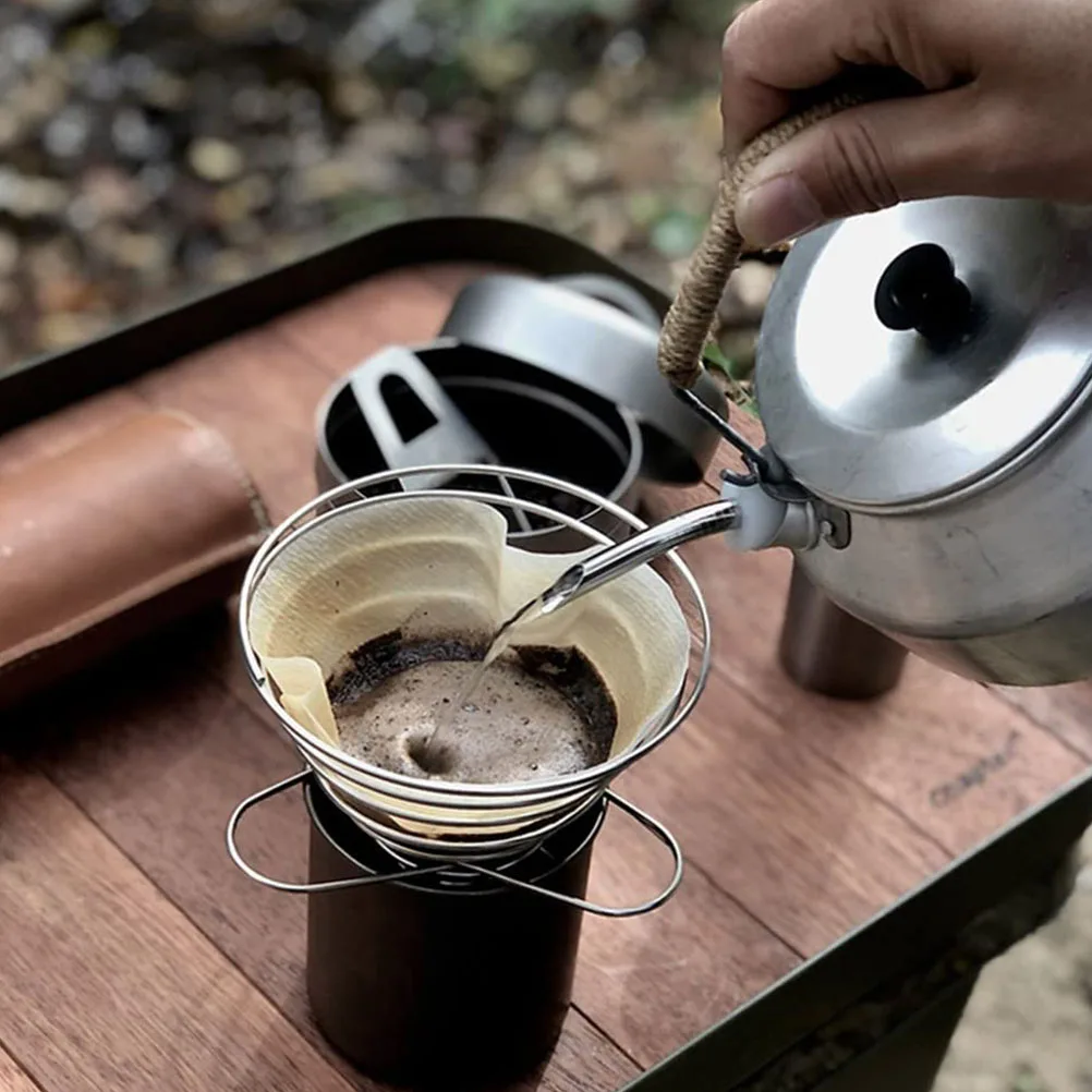 

Camping Kettle Stainless Steel Whistling Stove Pot Compact Lightweight Boiling Water Soup Outdoor Picnic Travel Cookware