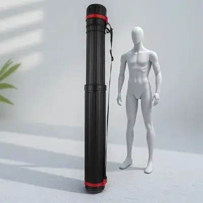 أنبوب ملصق قابل للتمديد تصغير صياغة الناقل تخزين الكتف رسم أنبوب اسطوانة تصميم محمول #6