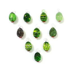 2pcs Handmade Mini Olive Pendant Cute Creative Fruit Charms for DIY Jewelry Necklace Making Supplies or New Year Christmas Decor