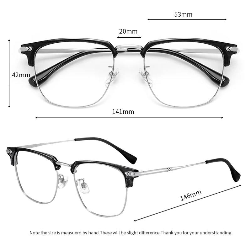 Photochromic Multifocal Reading Glasses Square Frame Designer Presbyopic Glasses Progressive High Quality fashion  for Men