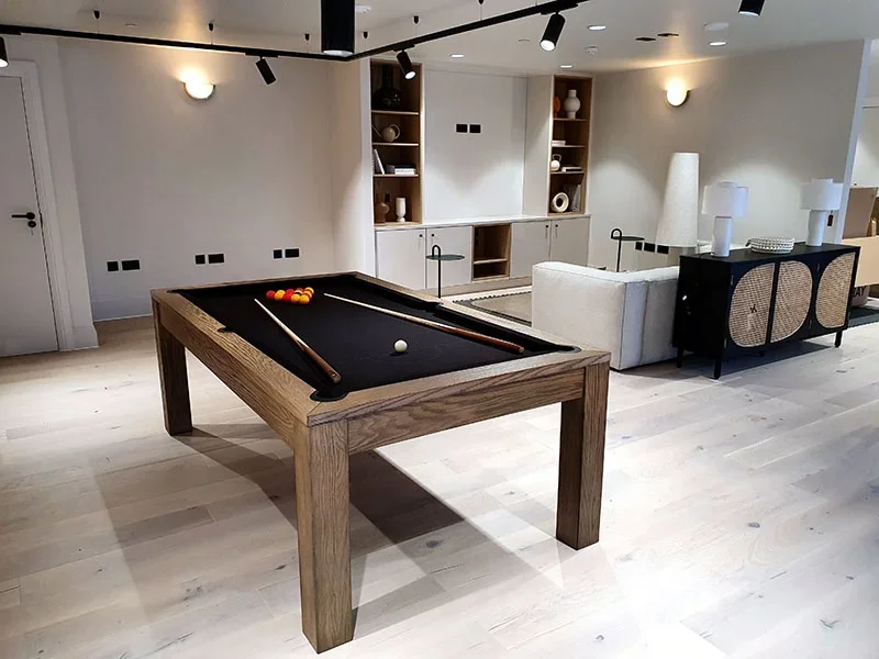 2024 Popular Sale Home Pool Game Slate Bed 7ft 8ft 9ft Dining Room Pool Table with dining top and ping pong