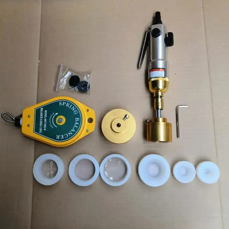 Bottles Capping Machine handheld pneumatic power sealing capping packaging equipment lid tightener cap size 5-50mm