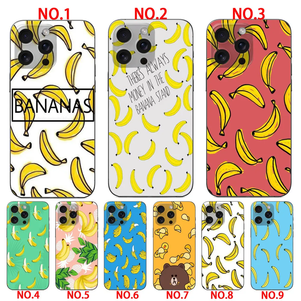 Bananas TPU soft case  for iPhone 6 6 Plus 7 8 SE 2020 SE 2022 7 Plus 8 Plus X XS XR