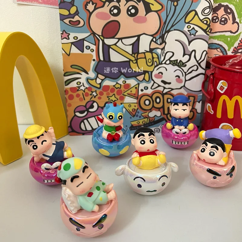 

Карандаш Shin Chan I'm Back Tumbler Shin Chan сюрпризы с глухой коробкой, фигурки, настольные украшения, подарки на день рождения, милые куклы