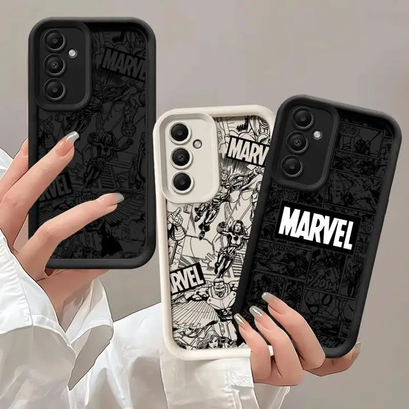 Marvel Logo Avengers Phone Case for Samsung Galaxy A12 A13 A14 A22 A23 A24 A32 A33 A34 5G Silicone Soft Cover