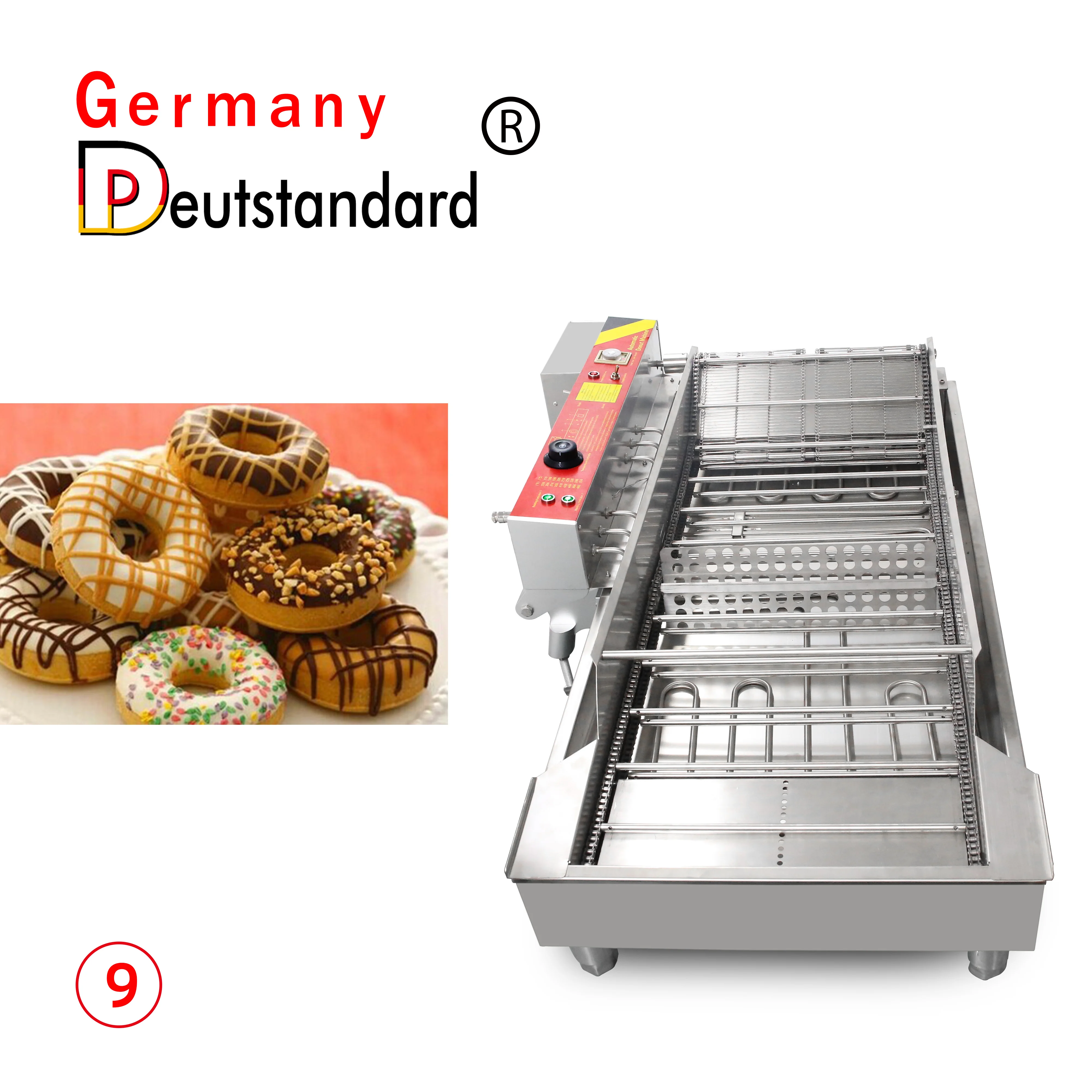 

New Commercial 4-wide Automatic Donut Fryer Cake And Yeast Raised Donuts Snack Machine For Sale