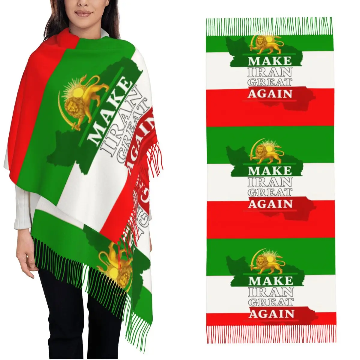 

Женские шарфы и палантины MIGA Make Iran Great: пашминовые шали и накидки для вечерних платьев, дорожные шарфы с эффектом кашемира, большие размеры