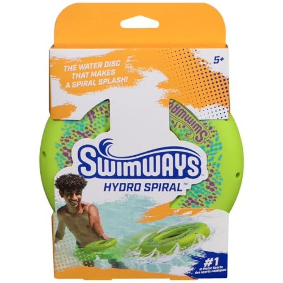 

SwimWays Hydro Spiral, Pool Toys for and Adults, Throwing Ring for Beach, Lake and Swimming Pool, Outdoor Toys for Aged 5 and U