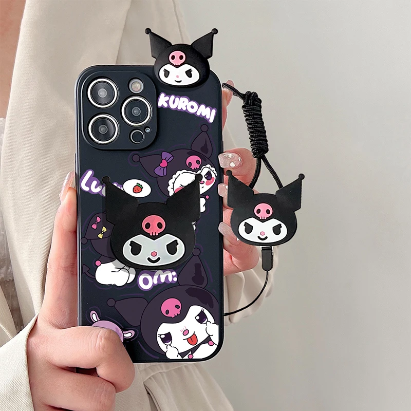 Cute 3D Kuromi Cartoon Tpu Case For Realme C53 C25 C21 C21Y C25Y C20 C51 C12 C15 C30 Note 50 C55 C33 C35 C67 C31 12 Pro Cover