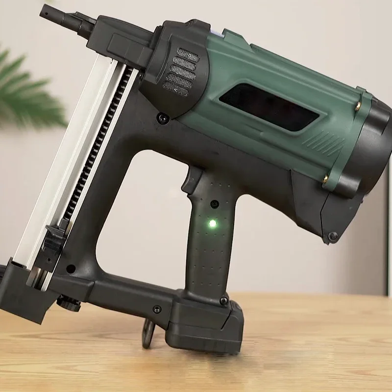 MD-060 Khí Súng Bắn Đinh Xi Măng Đóng Đinh Thép Súng Bắn Đinh Bằng Khí Nén Súng Bắn Đinh Cài Đặt Cửa Và Cửa Sổ Lọt Khe Dây Đóng Đinh Súng 7.4V 2000Mah