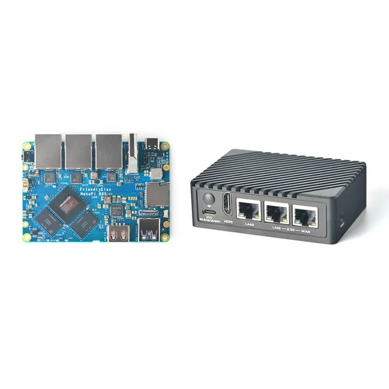 Friendly NanoPi R6S Router RK3588S Cortex-A76, 8GB DDR4 32GB EMMc 2.5G Eth Ubuntu Debian, FriendlyWrt ,Android GPU VPU Dev Board