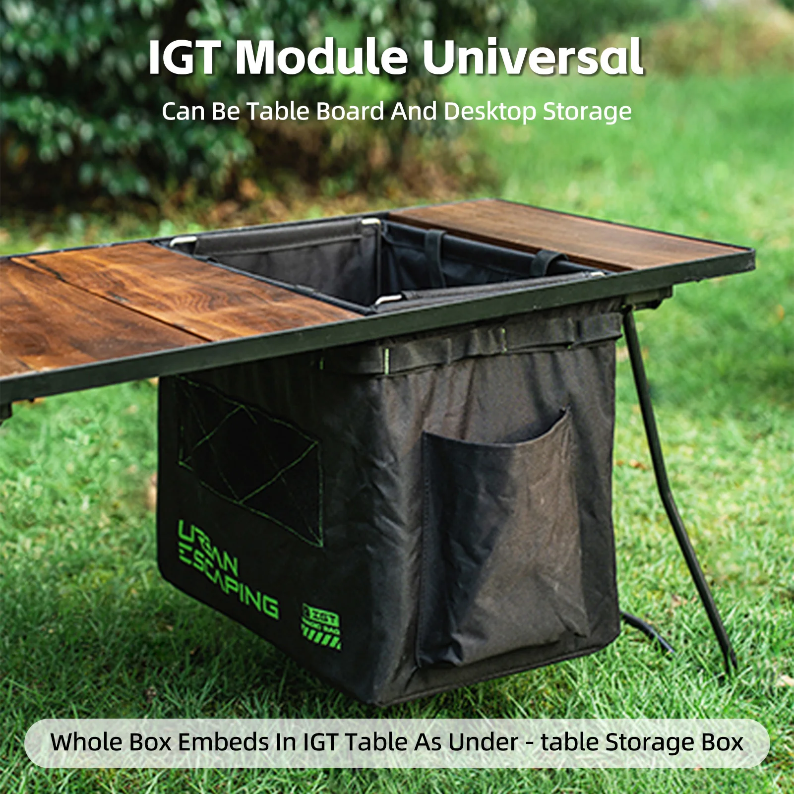 طاولة التخييم في الهواء الطلق حقيبة طاولة التخييم متعددة الوظائف IGT وحدة التوافق 30L حقيبة خيمة ذات سعة كبيرة