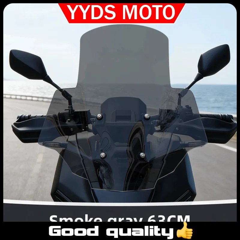 【Good quality】For Sundiro Honda NS150XC front windshield modification, enlarged transparent windshield motorcycle accessories.