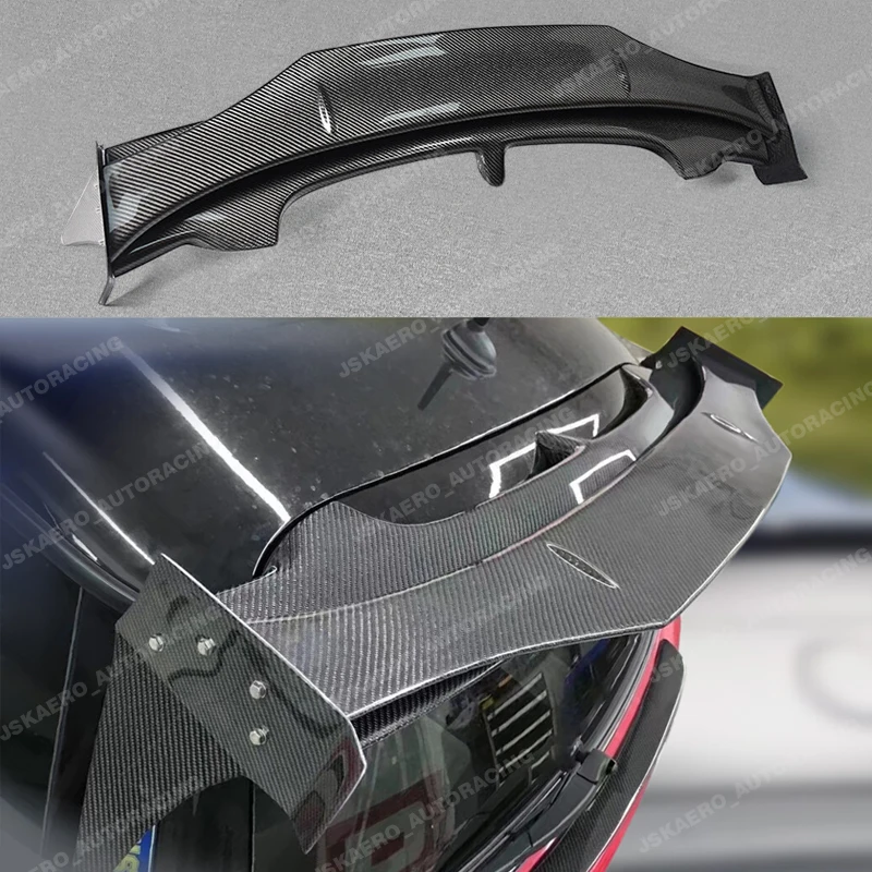 

For Mini Cooper S 06-13 R56 Rear Trunk Window Roof Spoiler Wing Lip Carbon Fiber