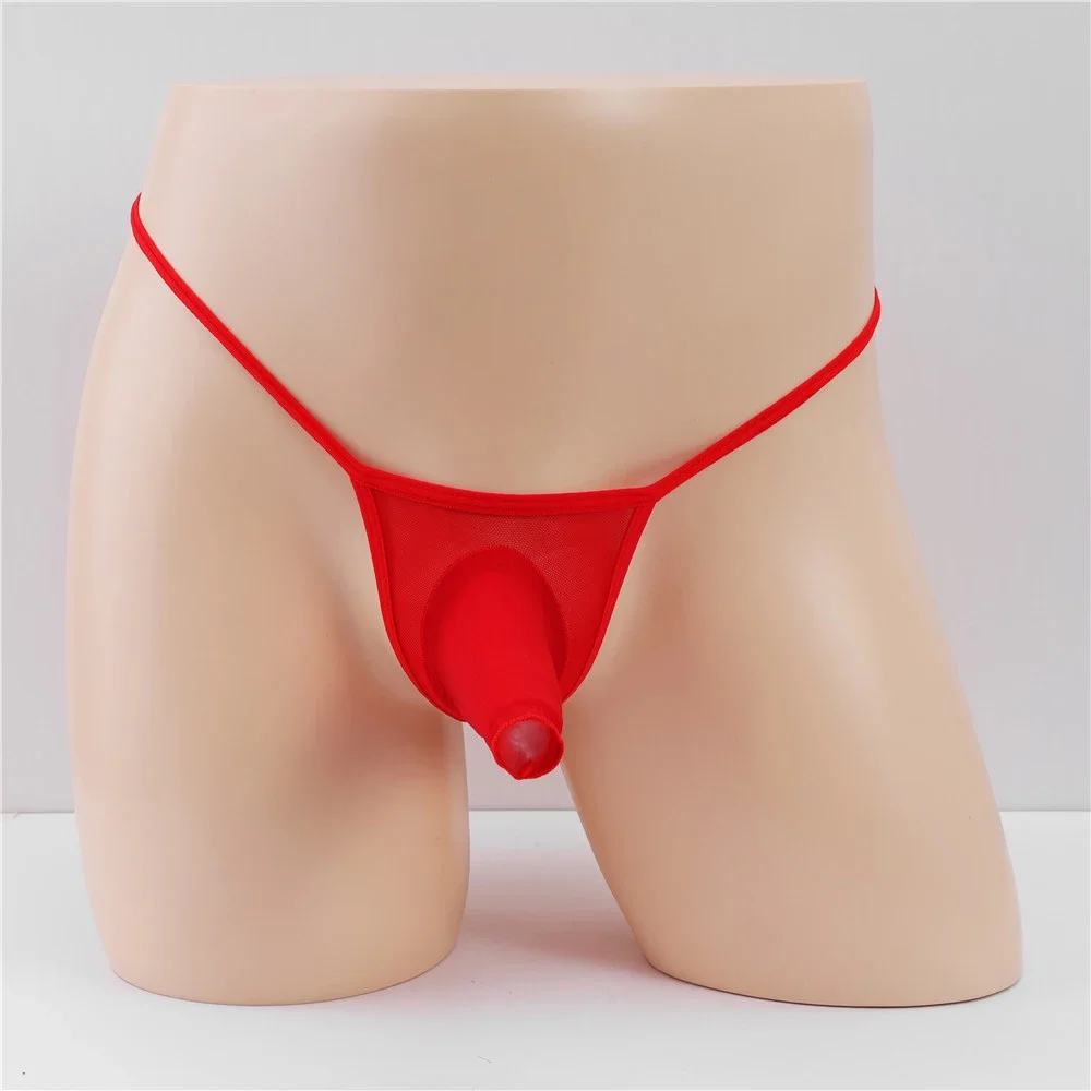 Sexy Thongs G String New Men's Elephant Nose Sheath G String Jockstrap Briefs T Back Underwear in Vibrant Colors
