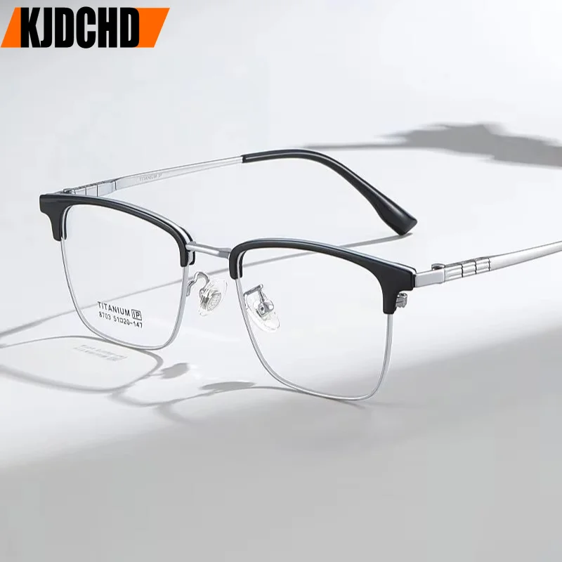 kjdchd-new-men's-business-titanium-alloy-glasses-ultra-light-fashion-retro-square-small-size-flexible-eyeglasses-frame