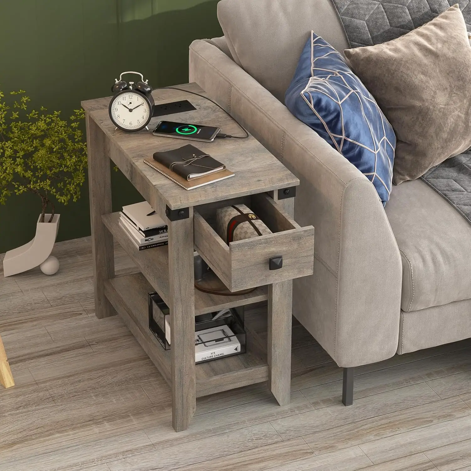 End Tables with Charging Station 6
