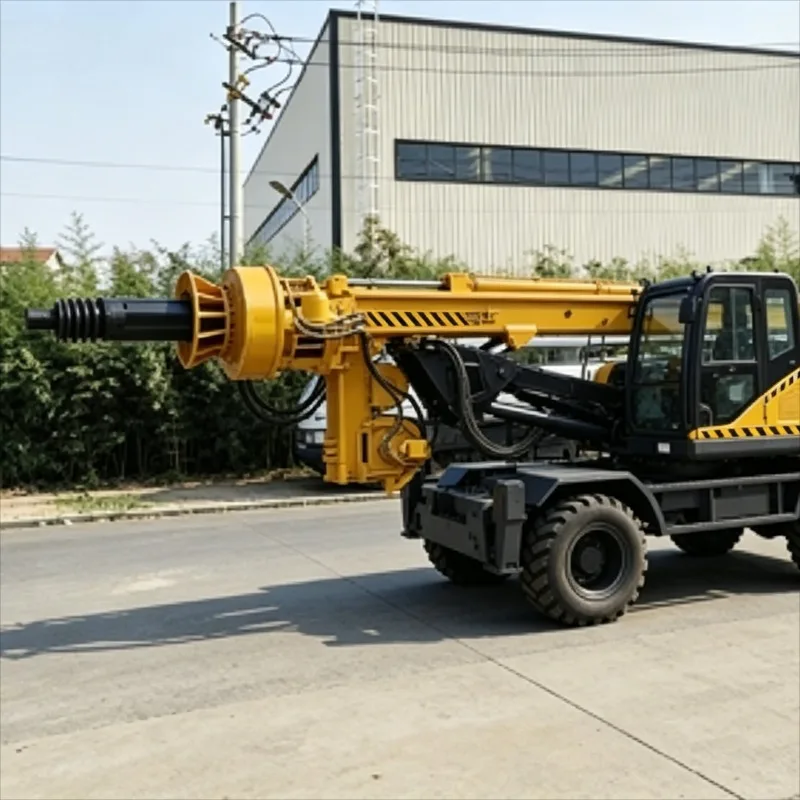 Customized Small Rotary Pile Driver Hydraulic Compact Low Noise with Kelly Bar Mast Winch System for Foundation Construction