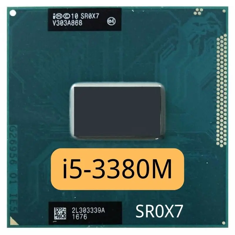 Intel Core i5 3380M SR0X7 2.9 GHz Used Dual-Core Quad-Thread CPU Processor 3M 35W Socket G2 / rPGA988B