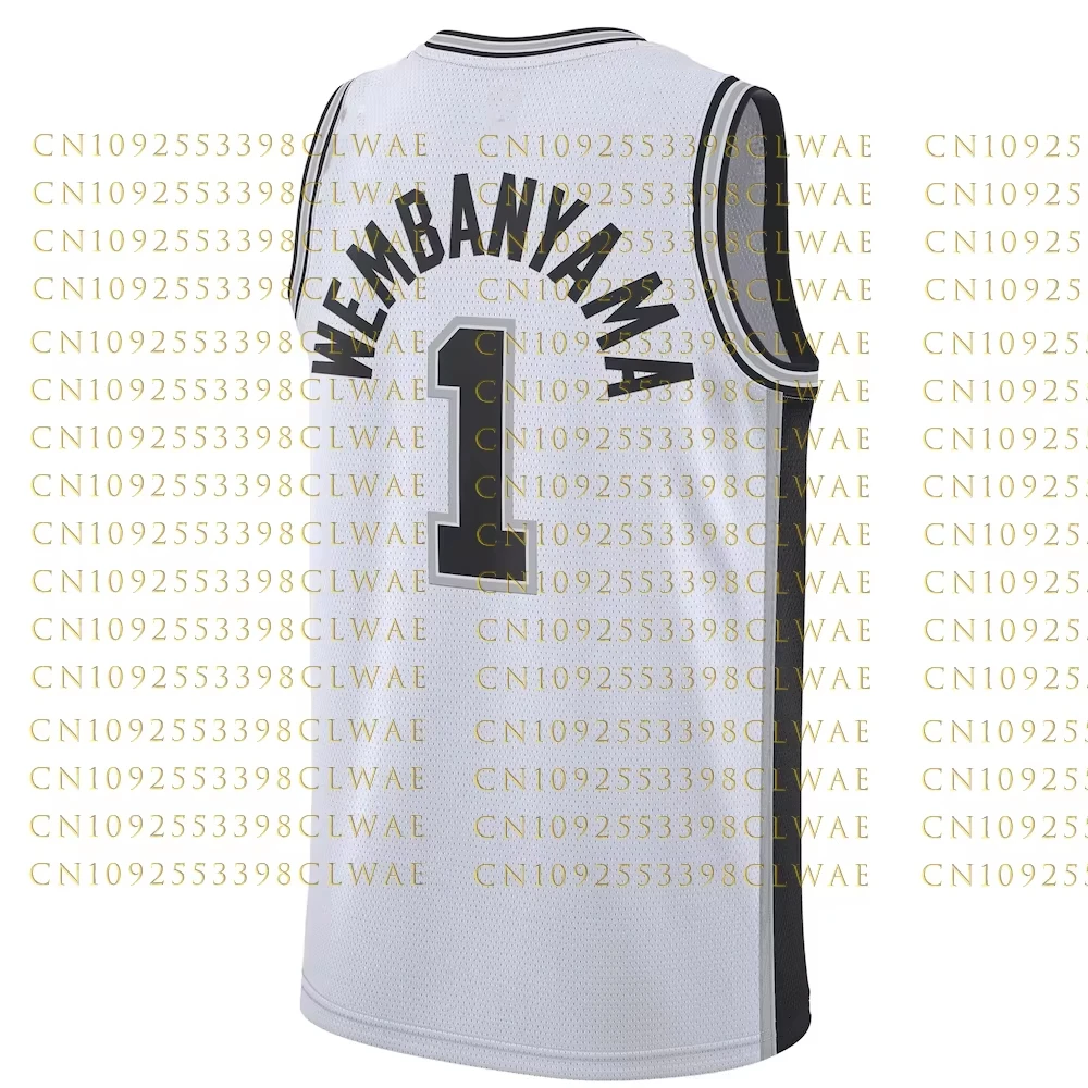 2026 Victor Wemban #1 Basketball Shirt Men's Special Quick-drying Breathable Kids Parent-child Outfit Basketball Fan Tank Top