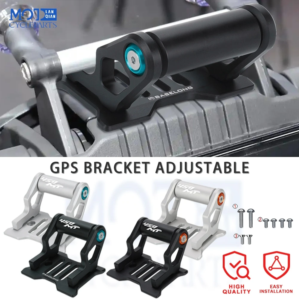

IBEX450 For CFMOTO 450MT 450 MT 2024 2025 2026 CNC GPS Phone Holder Stand Navigation IBEX 450 Extension Bracket 12mm/22mm