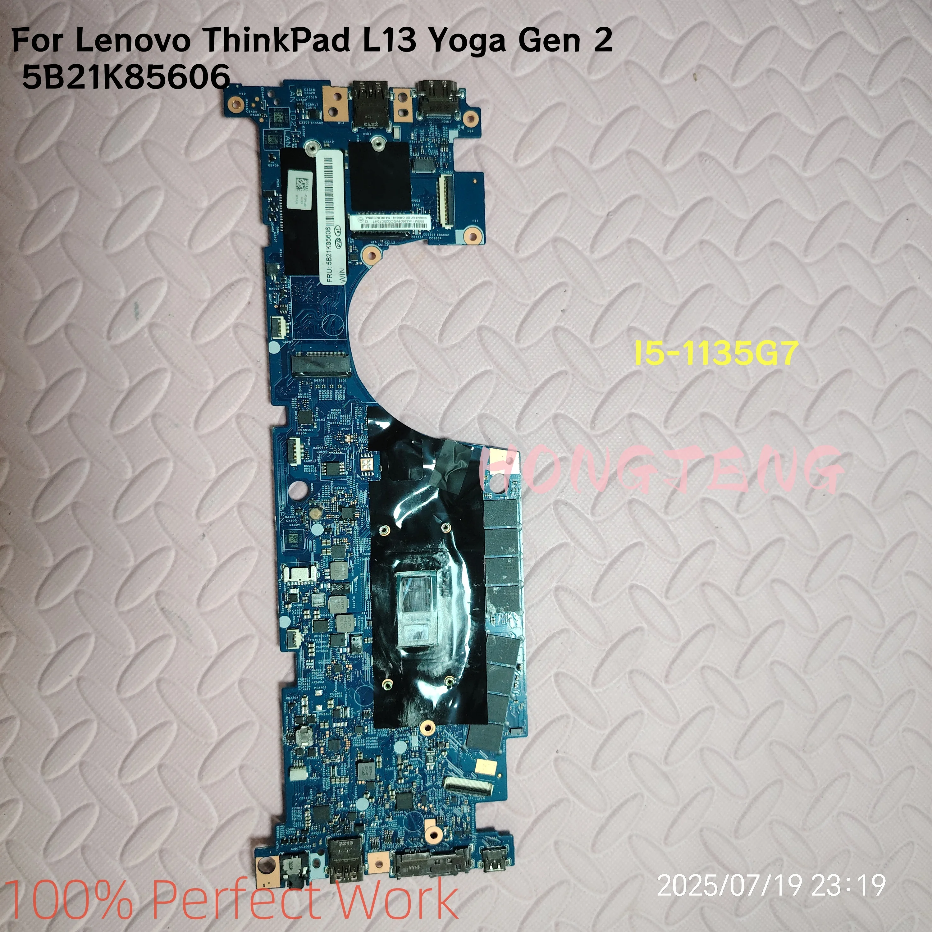 Genuine 5B21K85606 For Lenovo ThinkPad L13 Yoga Gen 2 Motherboard I5-1135G7 16G 19837.1 48.0LL08.0011 Tested Fast Shipping