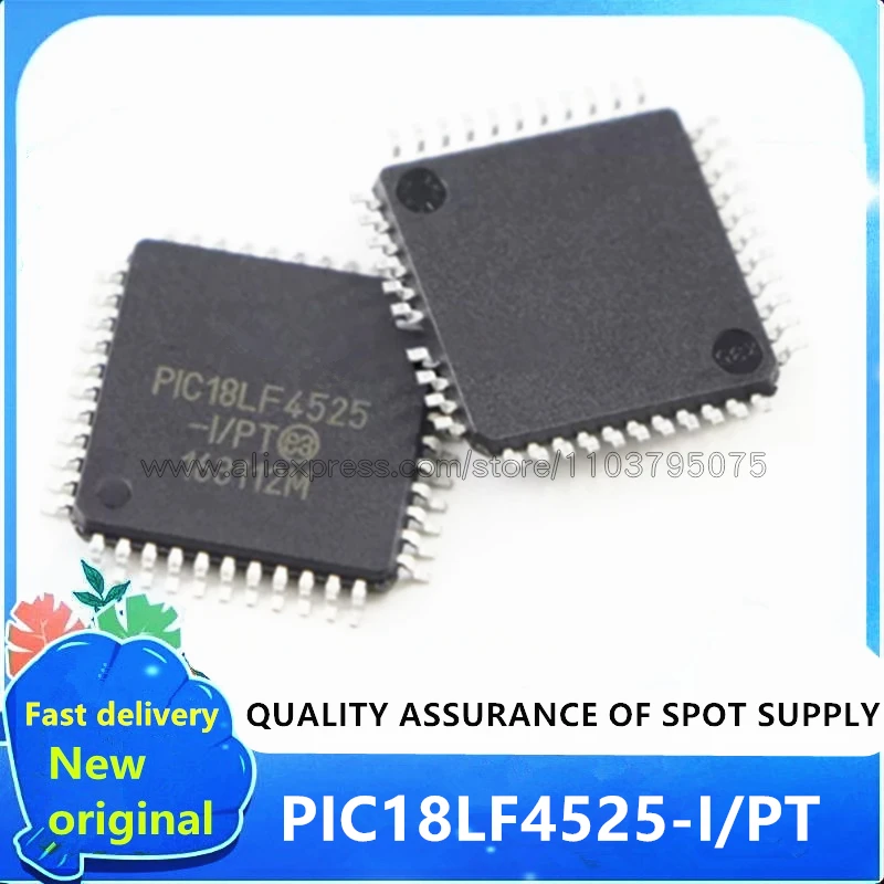 

New 1PCS/LOT PIC18LF4525-I/PT PIC18LF4525T-I/PT PIC18LF4525 QFP44 100% New original In stock Ships Fast