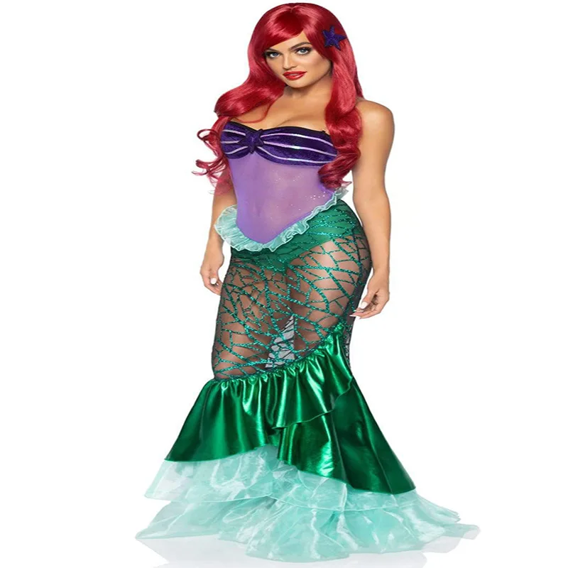 2025 Novo loween Sereia Cosplay Boate Roupas Femininas Separadas Festival Tema Desempenho de Palco Tradicional Ch...