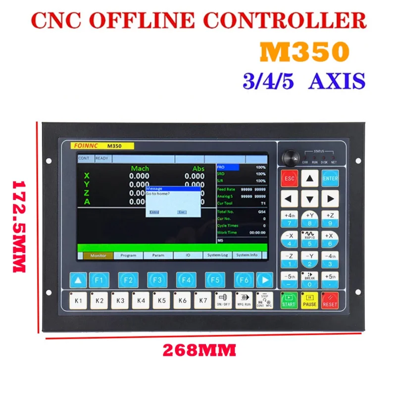 Free shipping M350 DDCS EXPERT 3/4/5 axis CNC offline controller for engraving machine milling machine instead mach3 DDCSV3.1