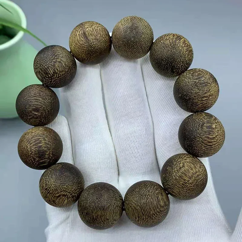 Indonesia Brunei Soft Silk Agarwood Old Materials Grease Rich Buddha Beads Bracelet Crafts Wooden Product Collecti