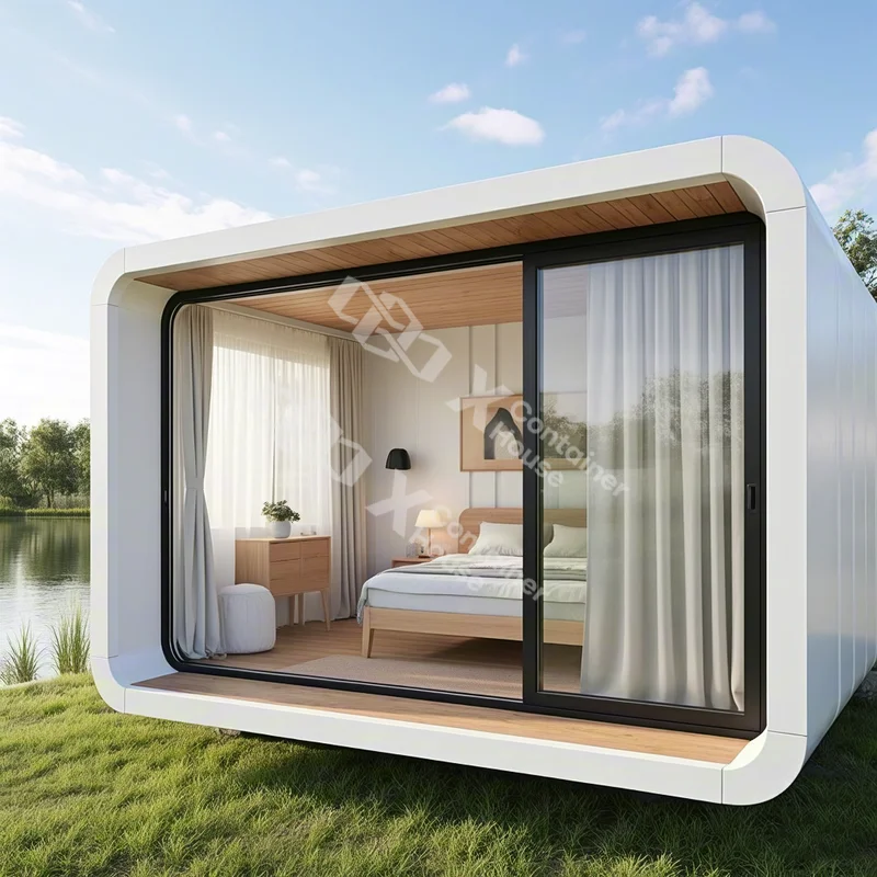Temporary Dormitory For Students Luxury Container House Trailer Homes For Sale Space Capsule Home Apple Capsule Home Glass House