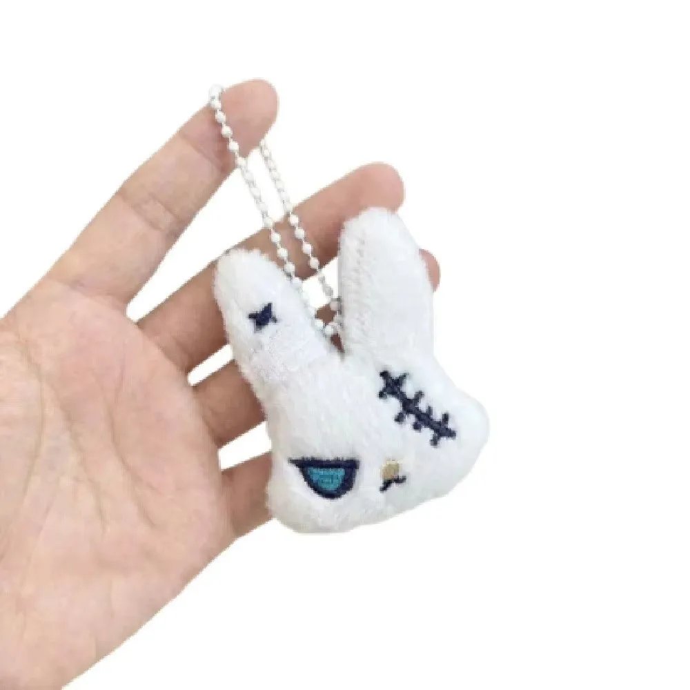 New PP Cotton Bunny Pendant Cartoon Appearance Bead Chain Cartoon Bunny Ornament Dark Style Rabbit Charm Backpack Decoration